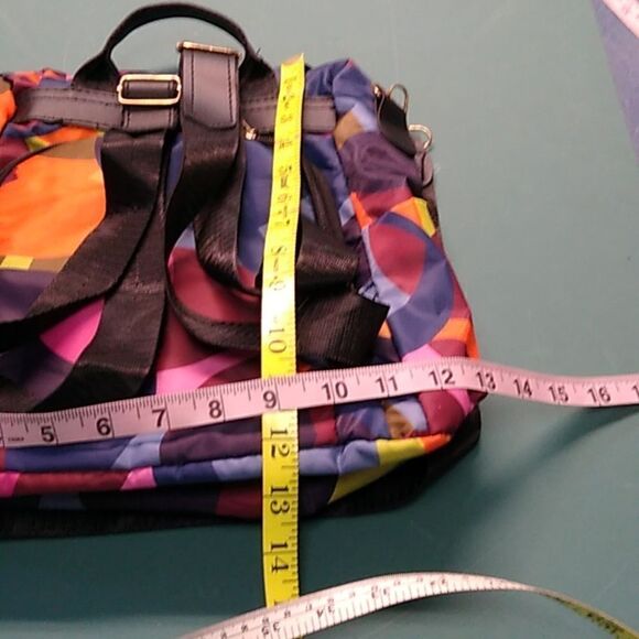 POABA Colorful Patterned Backpack/Crossbody Two Side pockets - Picture 7 of 8